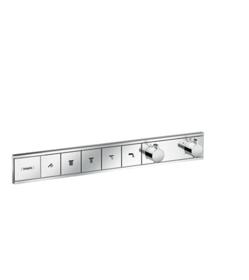 https://raleo.de:443/files/img/11eeea1f8a6b2ef092906bba4399b90c/size_l/Hansgrohe-HG-Thermostat-Unterputz-RainSelect-Fertigset-5-Verbraucher-chrom-15384000 gallery number 1